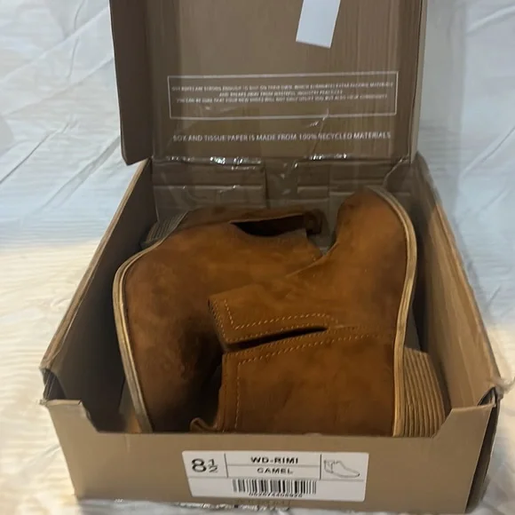 Journee Collection Womens Rimi Pull On Stacked Heel Booties - Picture 3 of 3